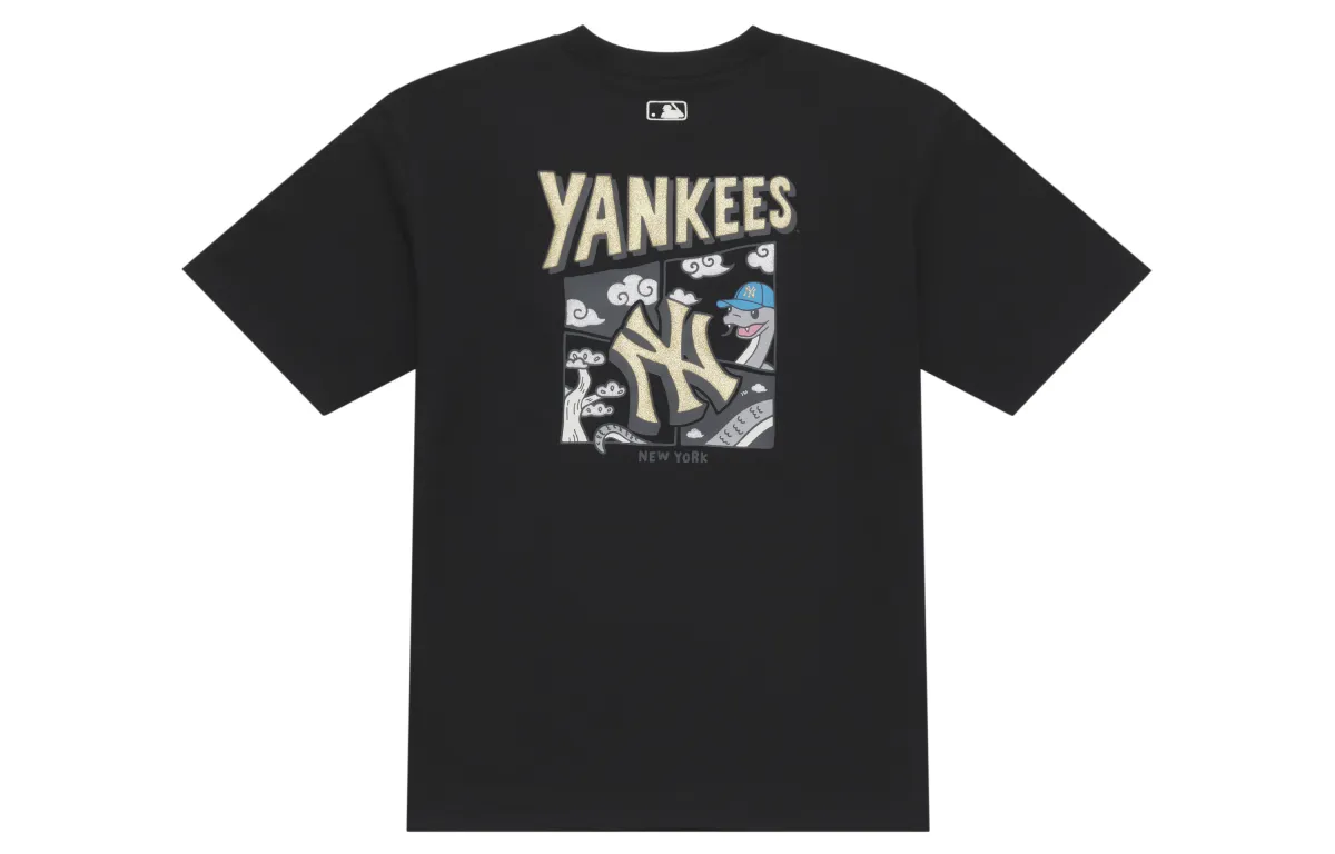 MLB New York Yankees Year Of The Snake Chinese New Year Collection SS25 T-Shirt Unisex Black