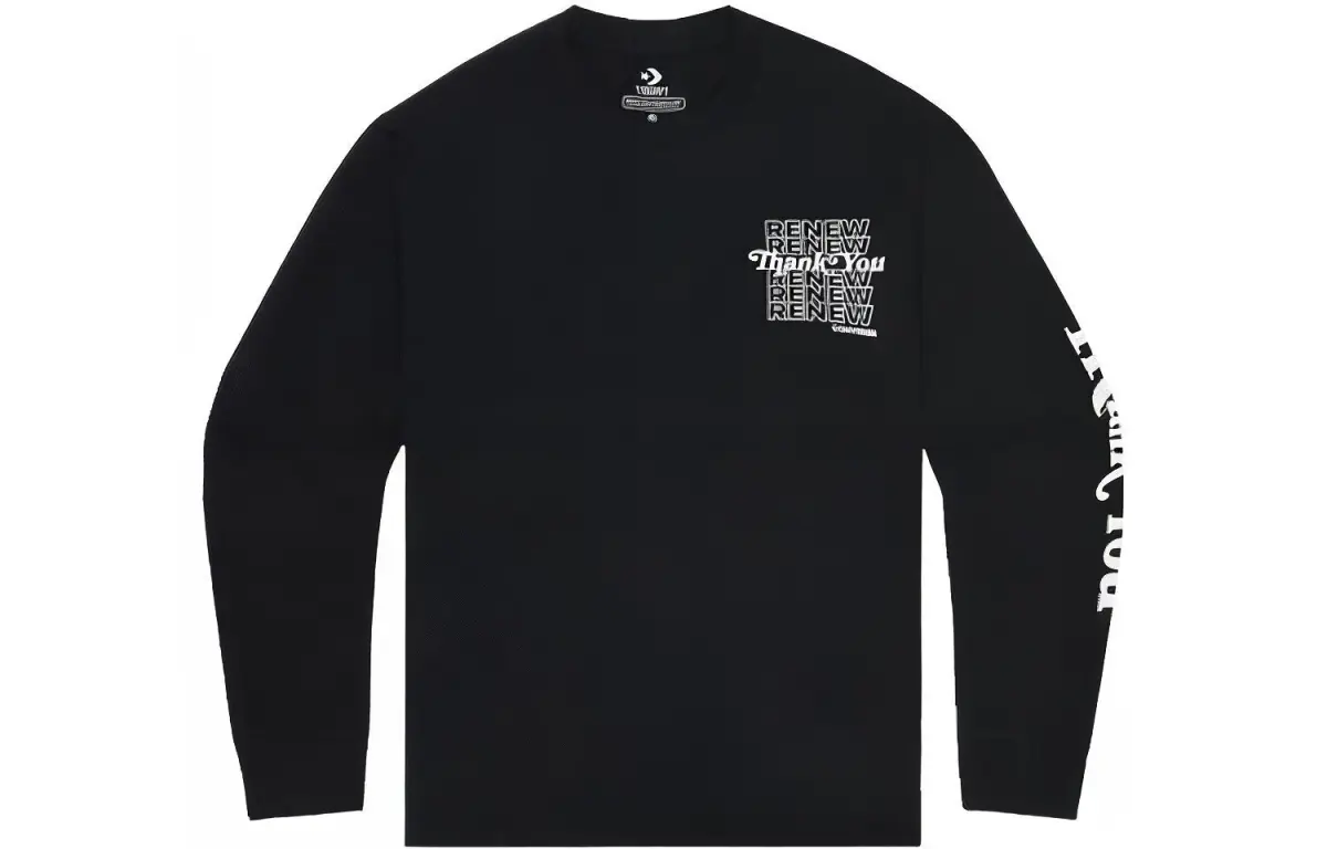 Converse Renew Thank You Sweatshirt Men's Black