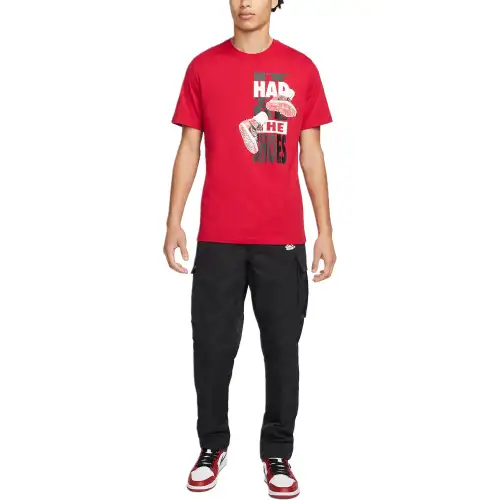 Jordan THE SHOES T Shirt Men's Gym Red
