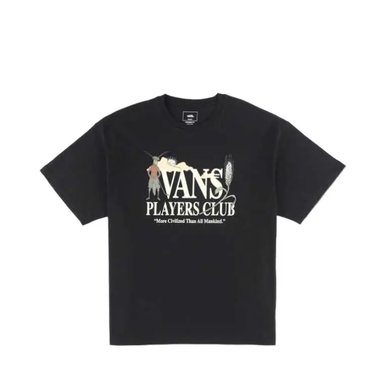 Vans T-Shirts Men's Black Crew Neck