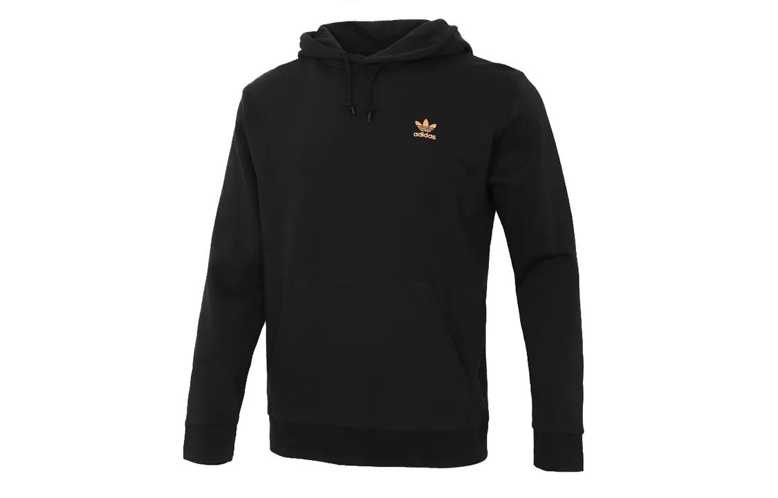 Adidas Originals Sweatshirts Men's Black Hooded Moderate Regular