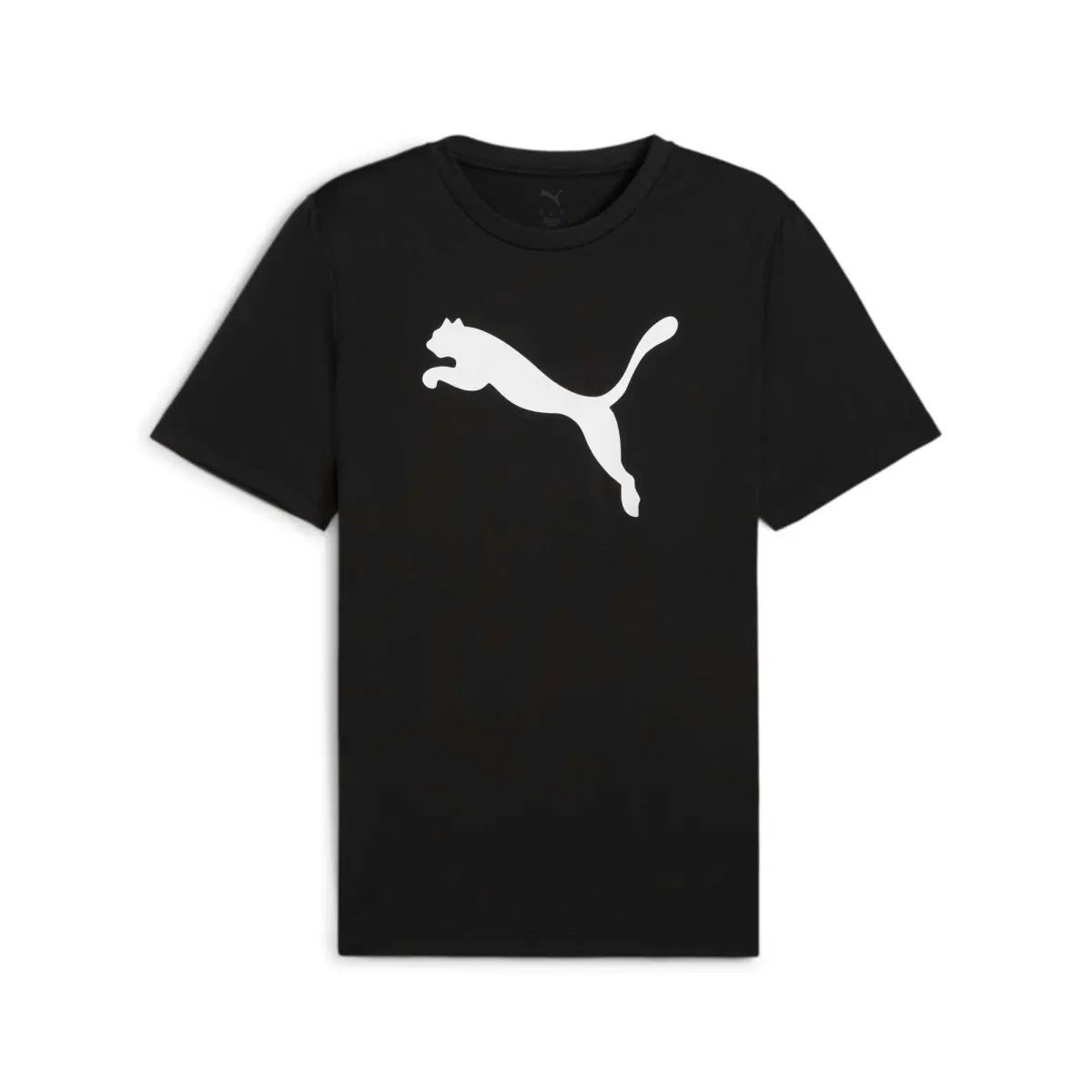 PUMA T-Shirts Men's Black-01 Crew Neck Moderate