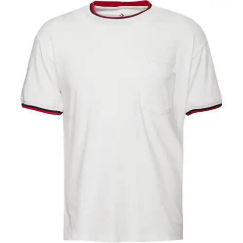 Converse T Shirts Men's White Crew Neck Moderate