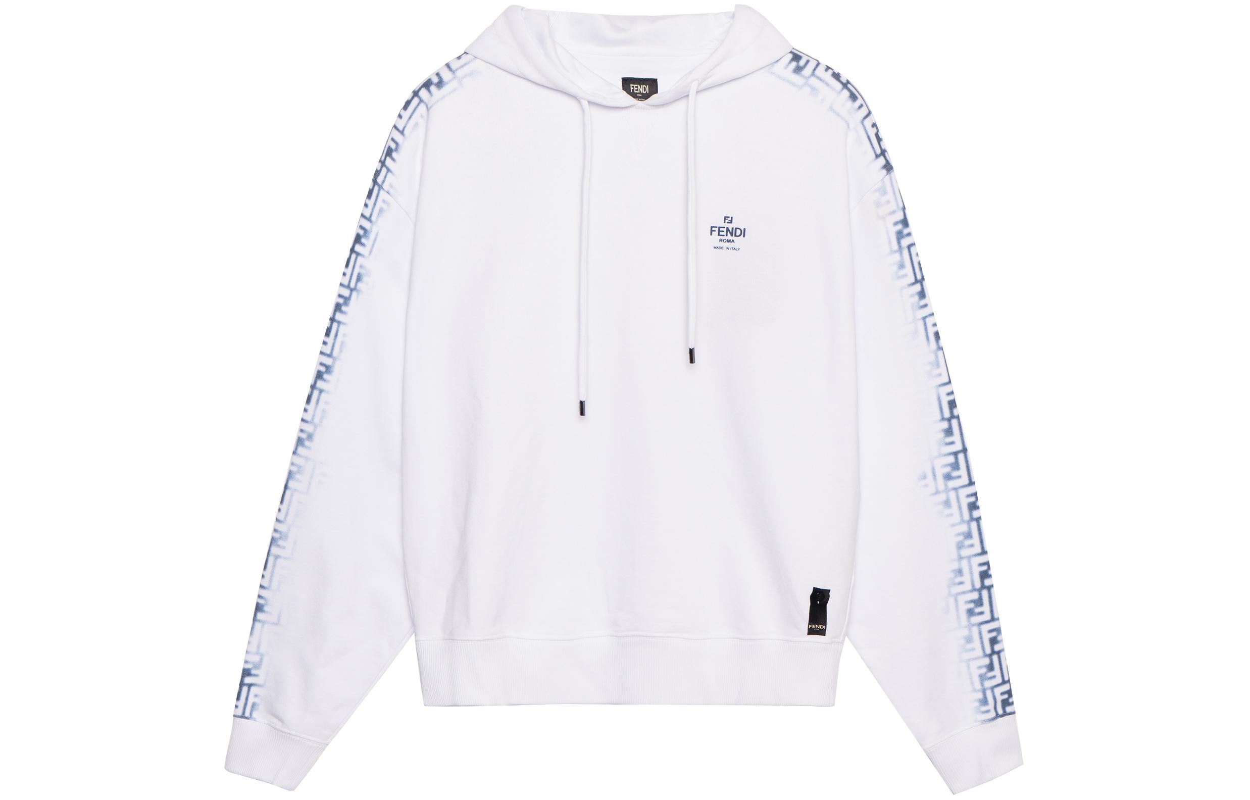 Мужское худи Fendi SS23 Logo (белое)