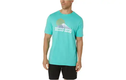 Asics Smsb Journey Tee T Shirt Men's Green