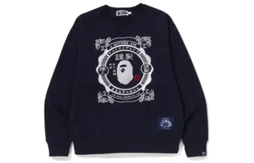 Bape Japanese Motif Relaxed Fit Crewneck