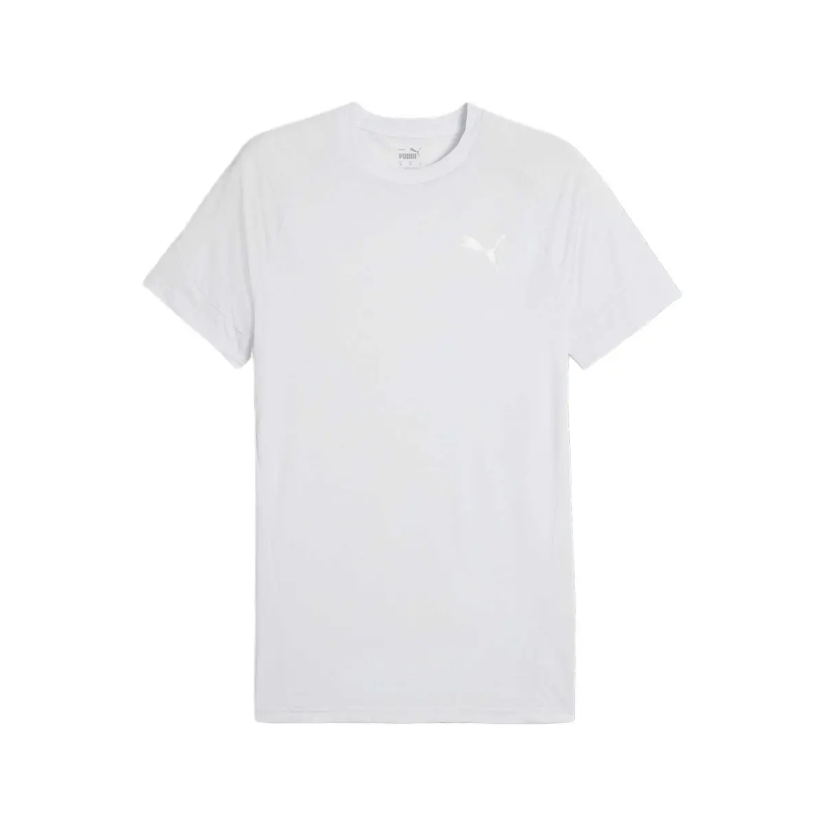 PUMA T-Shirts Men's White Crew Neck Moderate