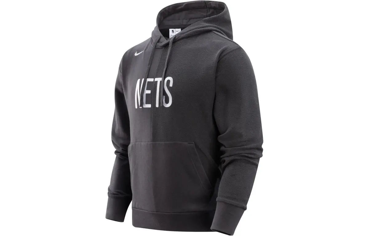 Nike Sweatshirts Men's Coal Black Hooded Moderate Straight Fit