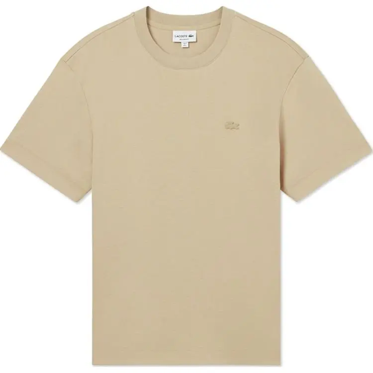 LACOSTE SS25 T Shirt Men's Milk Coffee