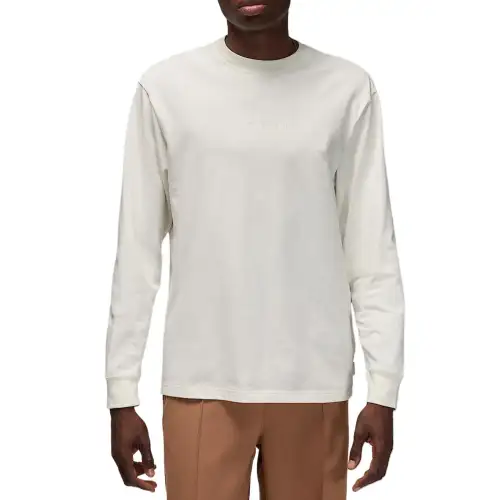 Jordan T Shirts Men's Ecru Crew Neck Moderate