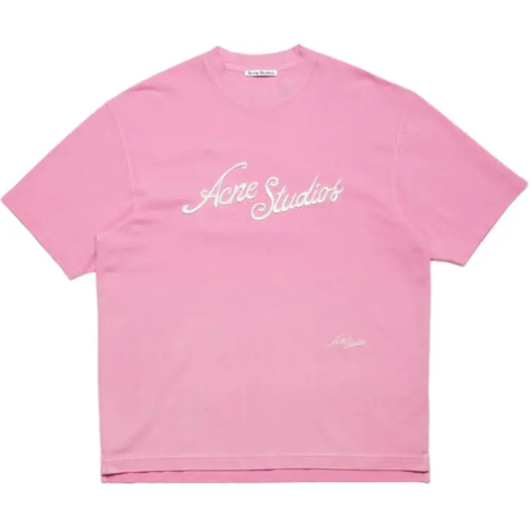 Acne Studios Logo Embroidered Relaxed Fit T Shirt