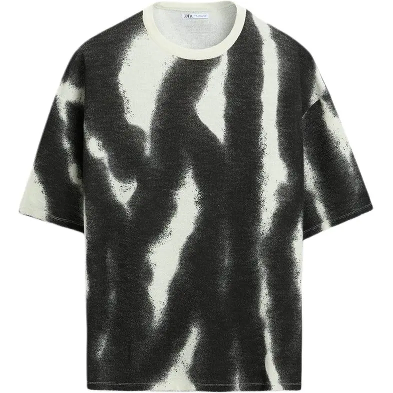 ZARA T Shirt Men's Frosted White