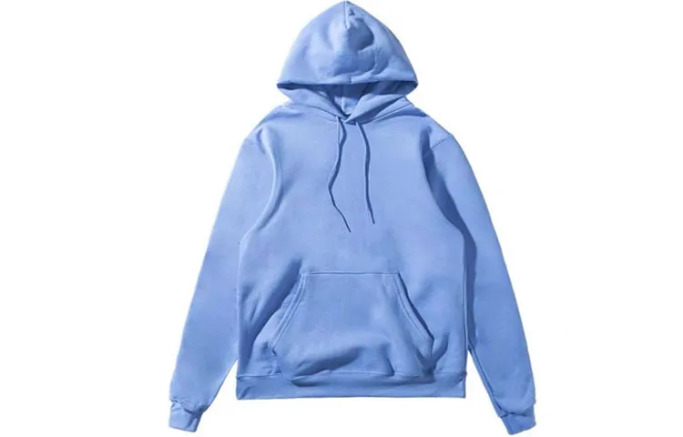 Champion Sweatshirts Unisex Aqua Blue Hooded Thickened Regular