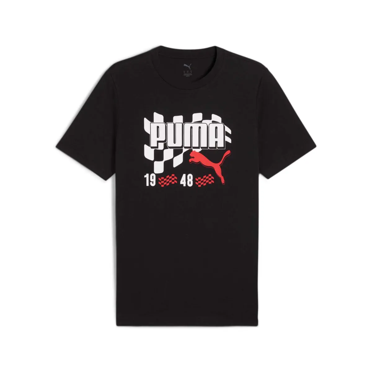 PUMA T-Shirts Men's Black/01 Crew Neck Moderate Straight Fit