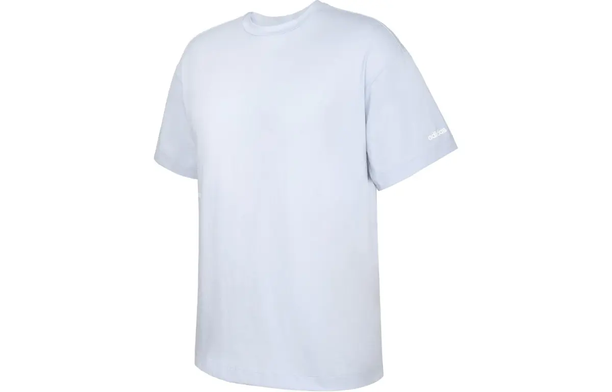 Adidas T-Shirts Unisex White Crew Neck Moderate Straight Fit