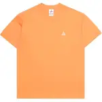 Nike T Shirts Men's Orange Crew Neck Moderate Straight Fit