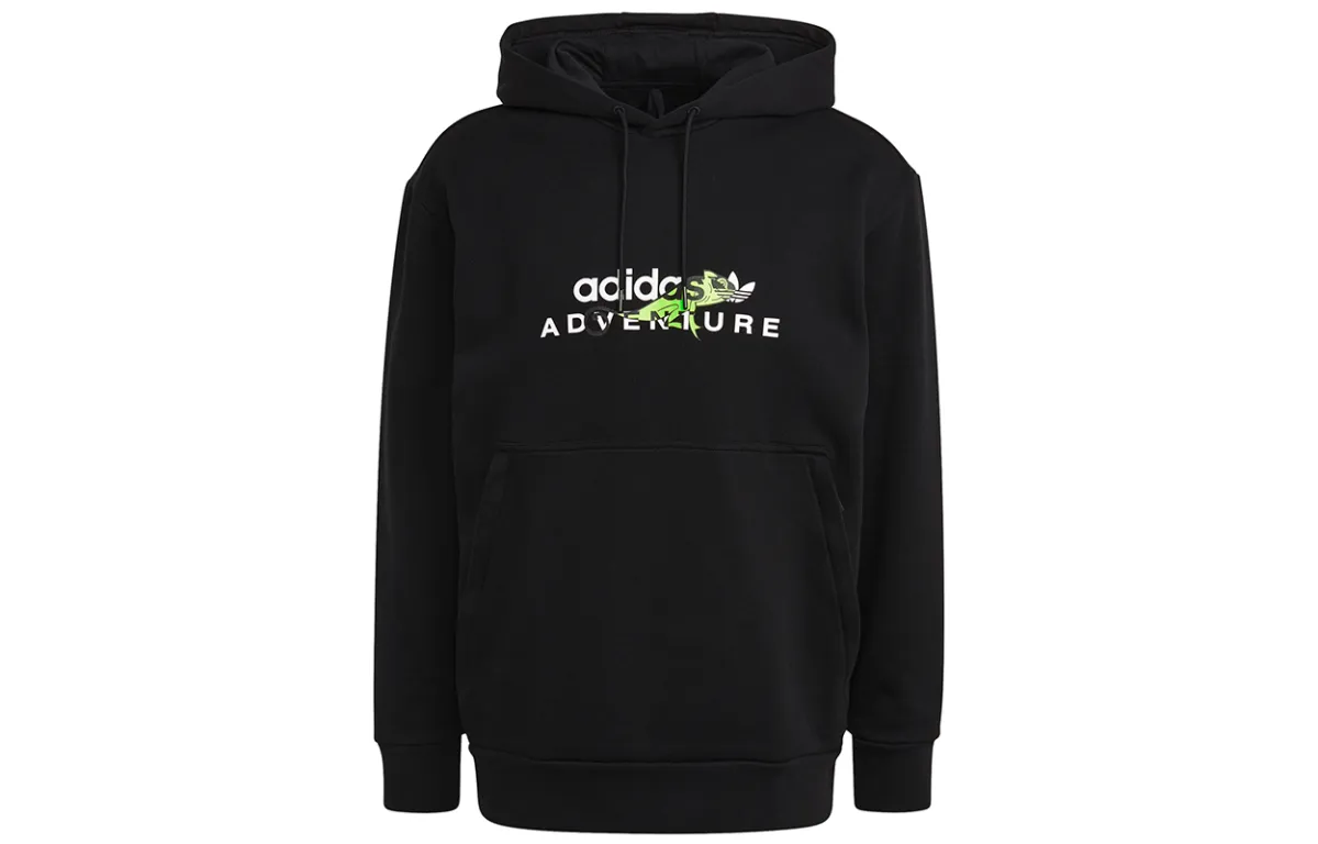 Adidas Originals Sweatshirts Men's Black Hooded Moderate Regular