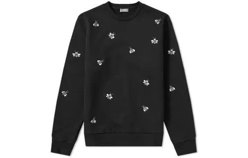 KAWS X DIOR Embroidered Bees Crewneck Sweatshirt