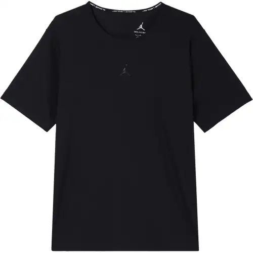Jordan T Shirts Men's Black Crew Neck Moderate Straight Fit