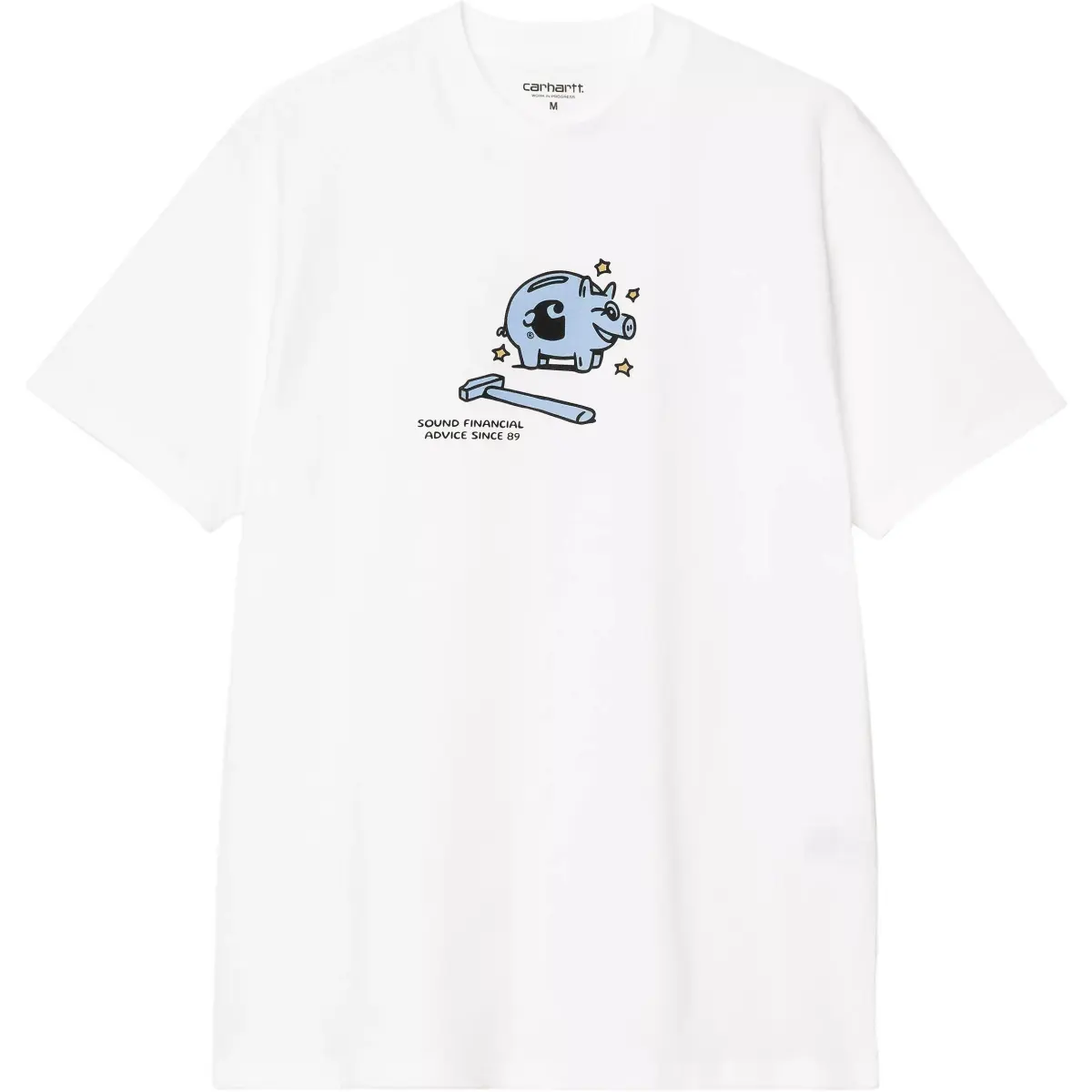 Carhartt WIP T-Shirts Men's White Crew Neck
