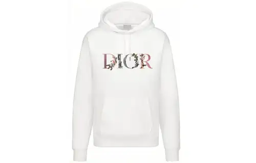 DIOR Flowers Embroidered Hoodie