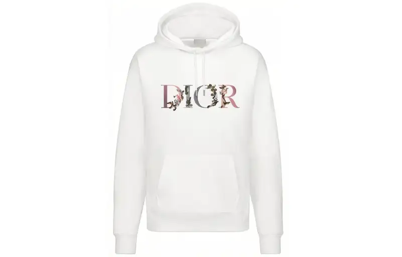 DIOR Flowers Embroidered Hoodie