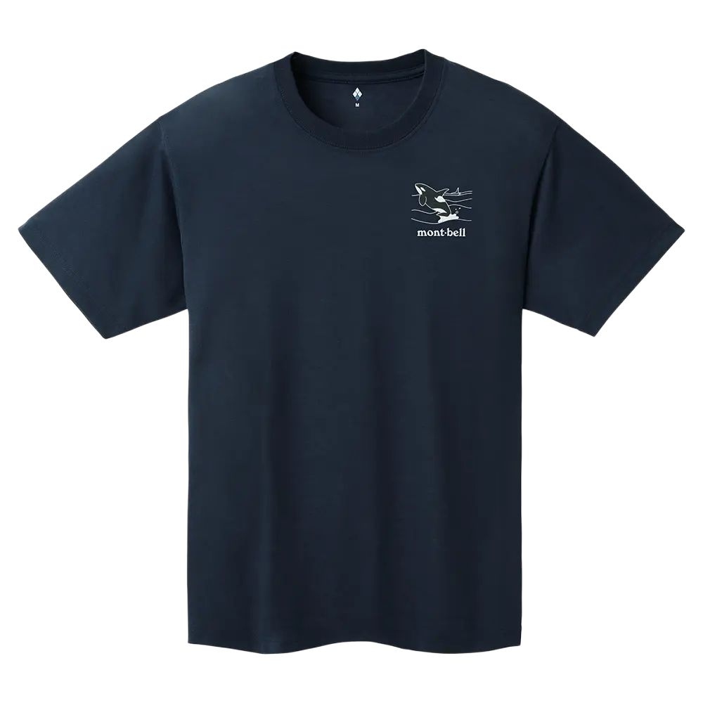 MONTBELL Quick Dry T Shirts Unisex Marine Blue