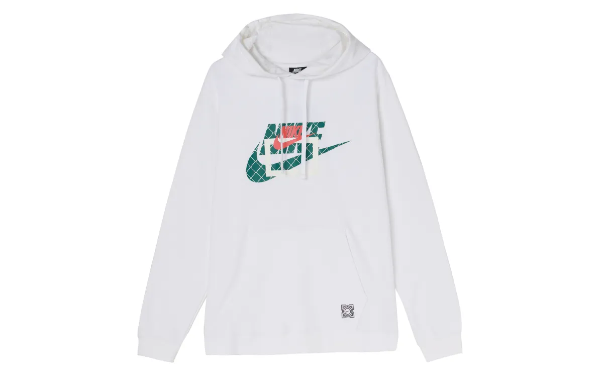 Nike Sweatshirts Unisex White Hooded Moderate Regular