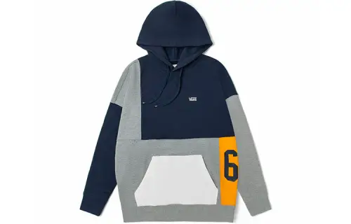 Vans Sweatshirts Unisex Gray Hooded Moderate Regular