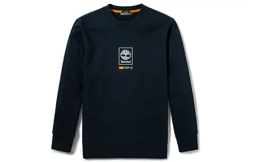 Timberland Sweatshirts Men's Dark Royal Blue Crew Neck Moderate Regular