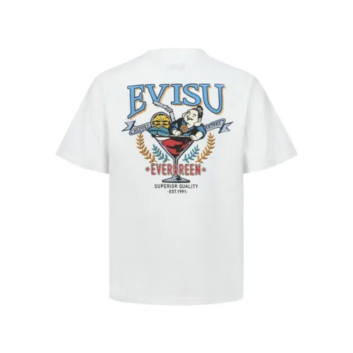 EVISU T Shirts Men's Crew Neck
