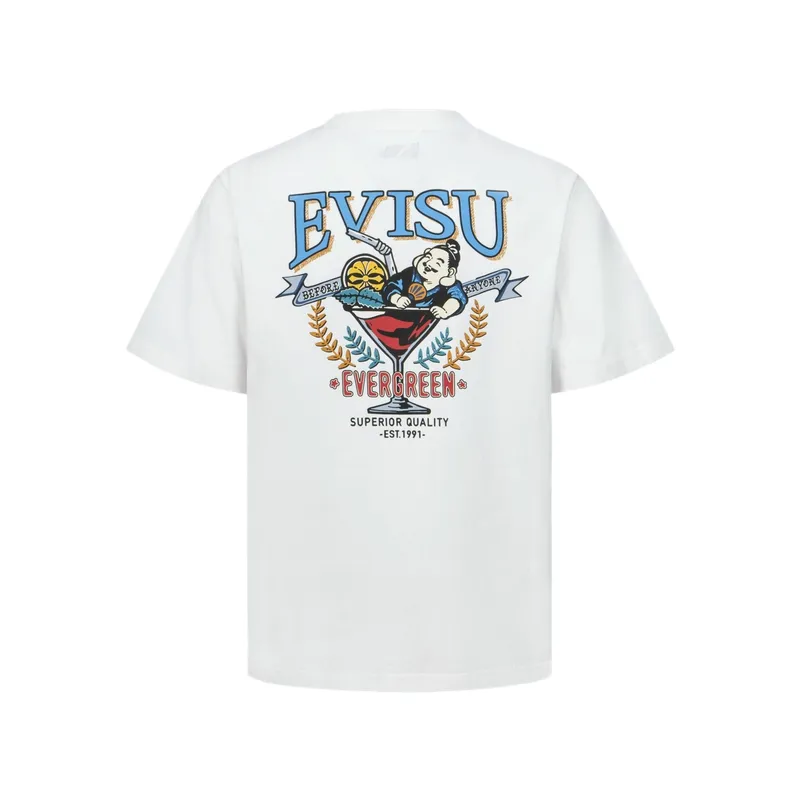 EVISU T Shirts Men's Crew Neck