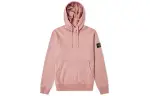 STONE ISLAND Sweatshirts Men's Pink Hooded Moderate Regular