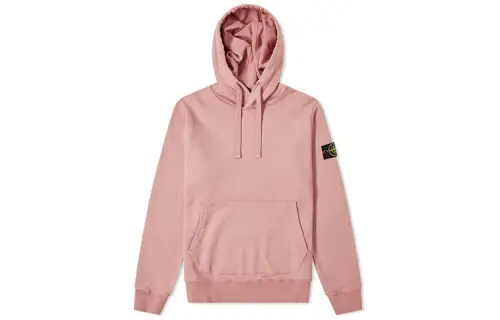 STONE ISLAND Sweatshirts Men's Pink Hooded Moderate Regular