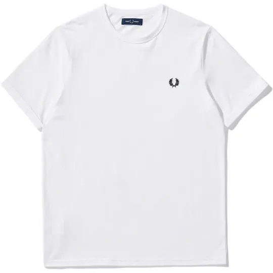 Fred Perry logo-embroidered cotton T-shirt