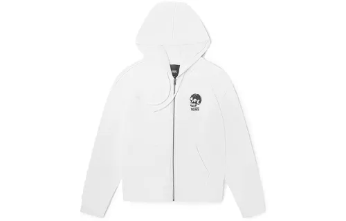 Vans Sweatshirts Unisex White Hooded Moderate Regular