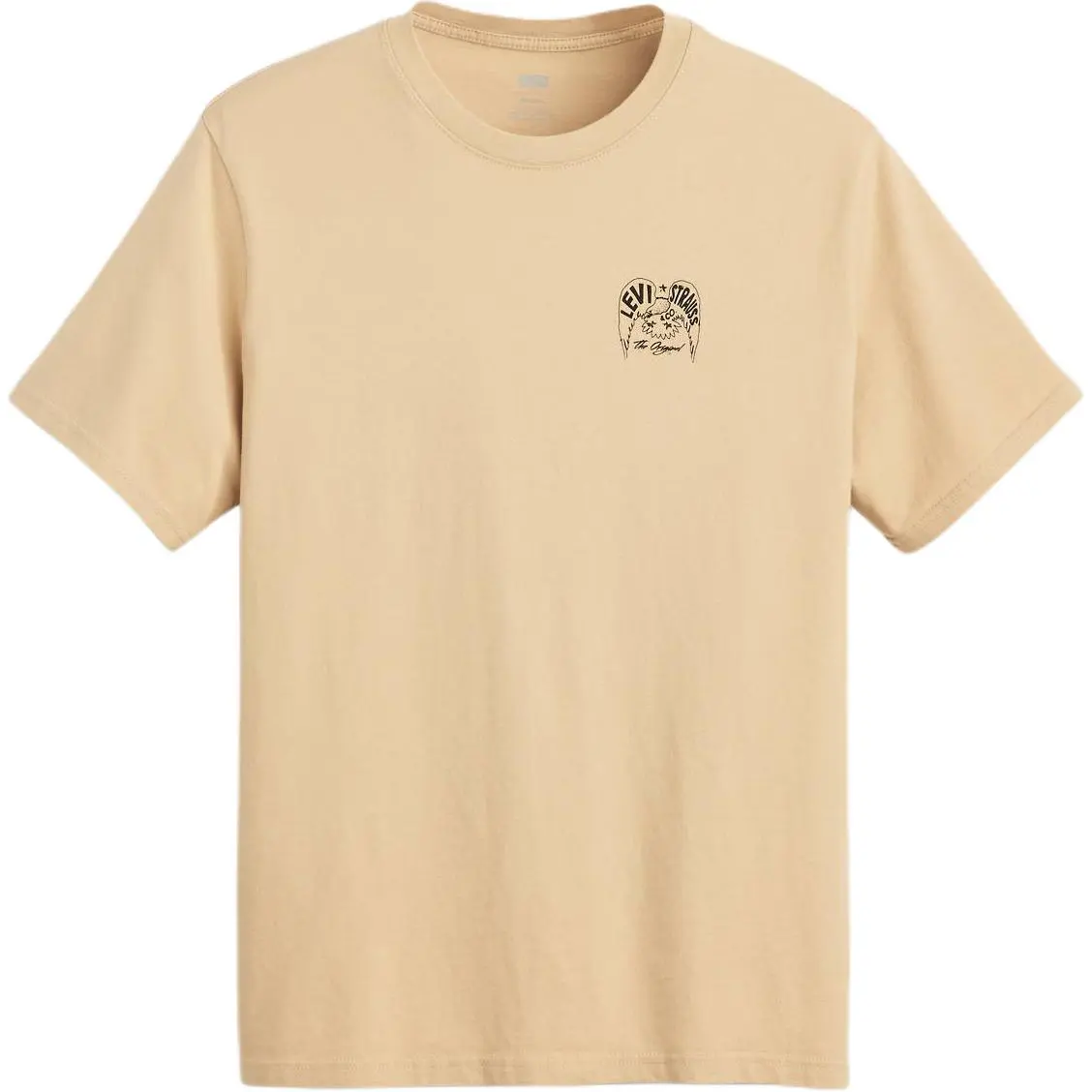 Levi's T-Shirts Men's Brown Crew Neck Moderate