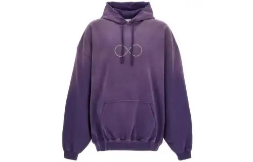 Vetements Sweatshirts Unisex Purple Hooded Moderate