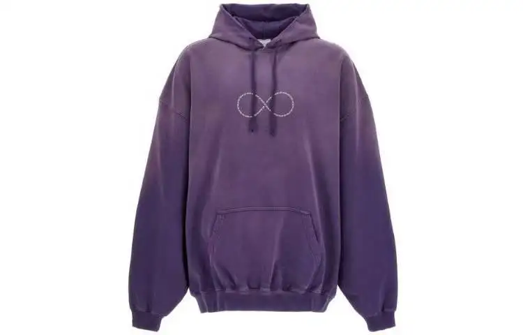 Vetements Sweatshirts Unisex Purple Hooded Moderate