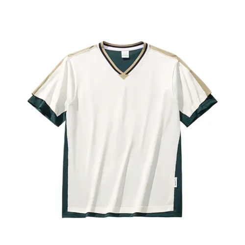 Anta Outdoor Collection T Shirt Men's Ivory White/Moss Green/Khaki