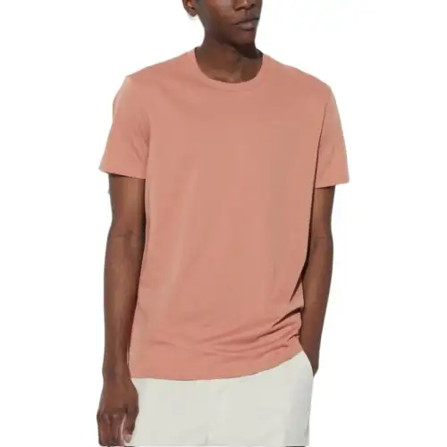 UNIQLO T Shirt Unisex Pink Orange