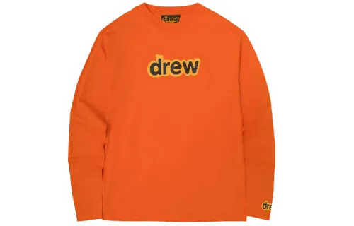 Drew House Letter Logo Series Sweatshirt Unisex Orange