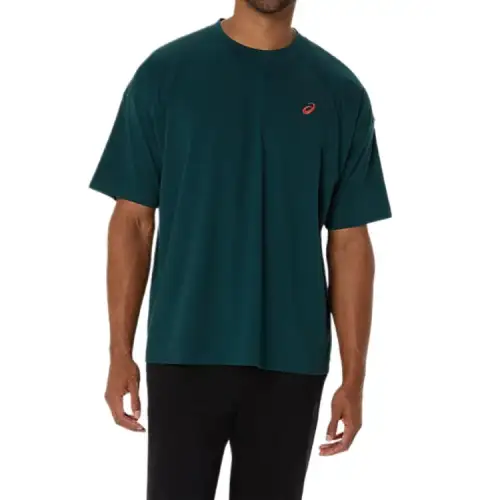 Asics SPIRAL RELAX T Shirt Men's Saxon Green