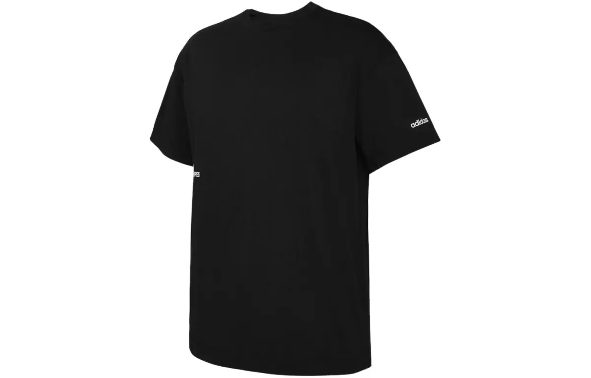 Adidas Drop Shoulder Sleeve T-Shirt Unisex Black
