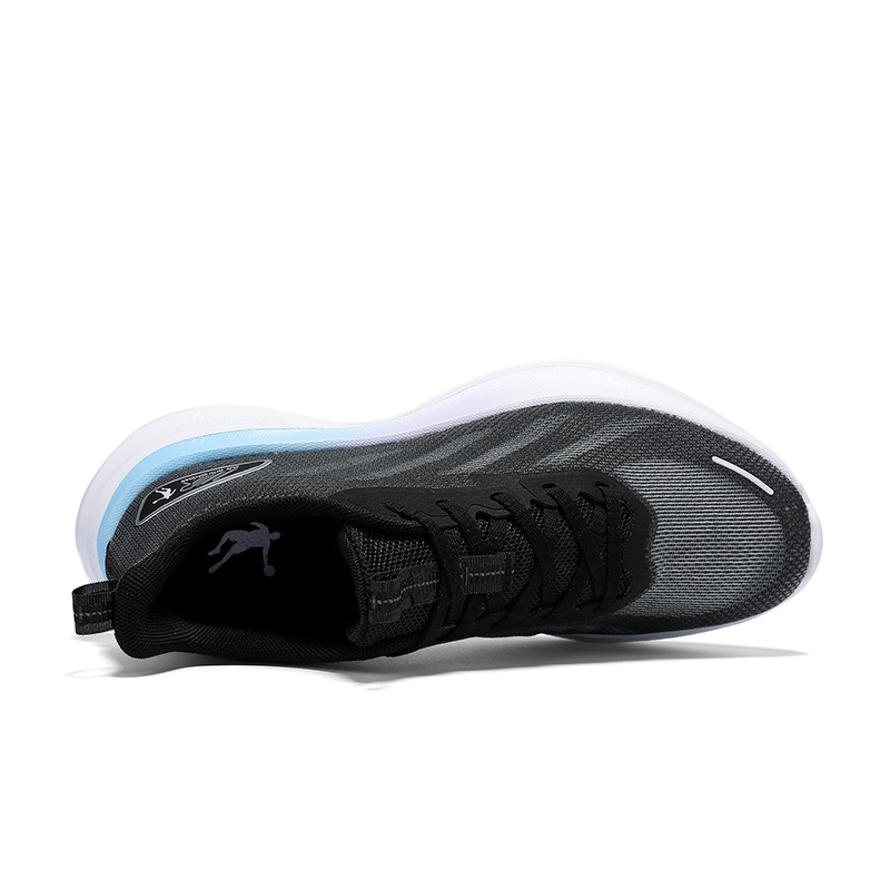 QIAODAN Synthetic Leather, Textile Cushioning Slip Resistant Abrasion Resistant Low top Casual Running Shoes Women’s