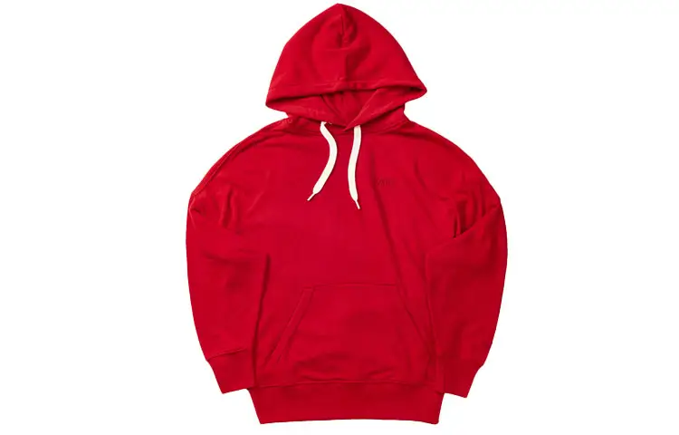 Vans Sweatshirts Unisex Red Hooded Moderate Regular