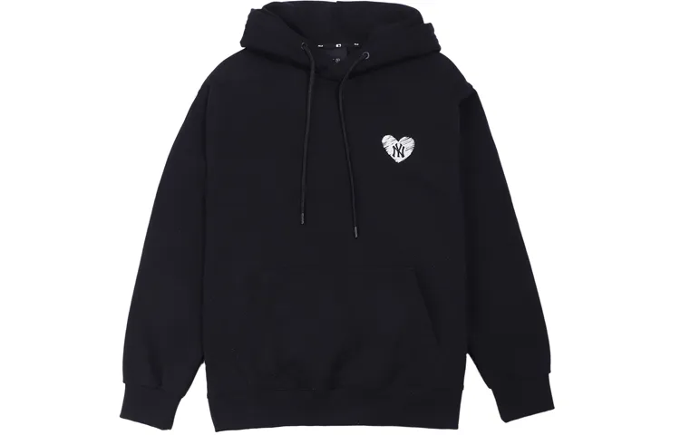 MLB Sweatshirts Unisex Black Hooded Moderate Regular