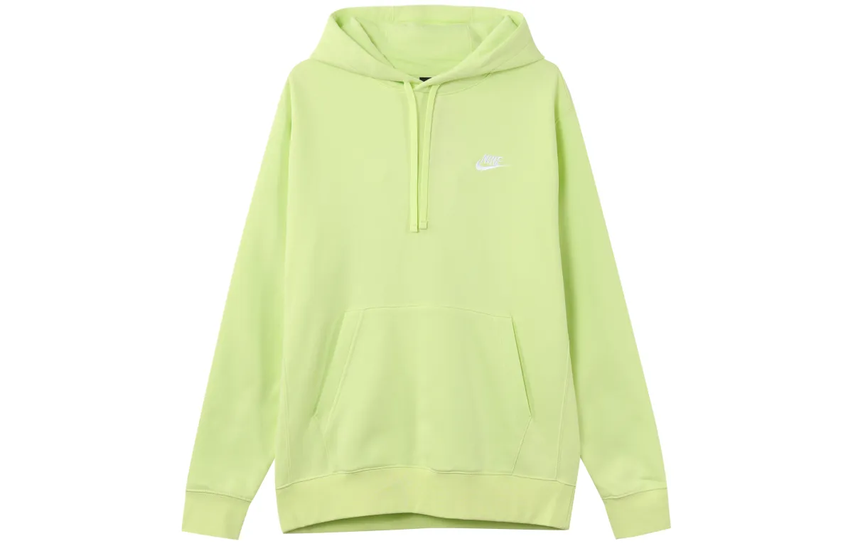 Nike Sweatshirts Men's Light Lime Hooded Thickened Regular