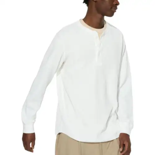 UNIQLO T Shirts Men's Ivory Crew Neck