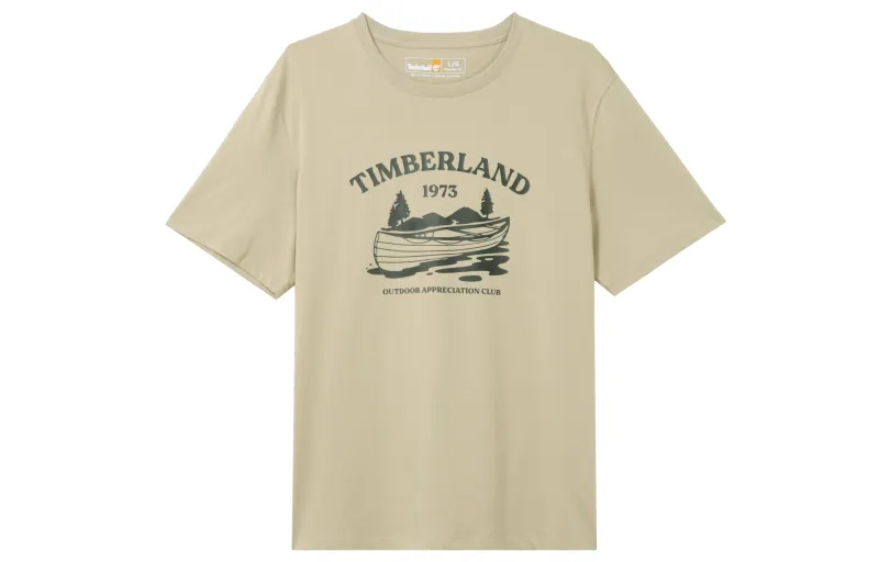 Timberland T Shirt Men's Mud Gray